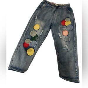 Vintage Selling Point Patchwork Jeans-with Colorful Patches- AMAZING! So cute 🥰